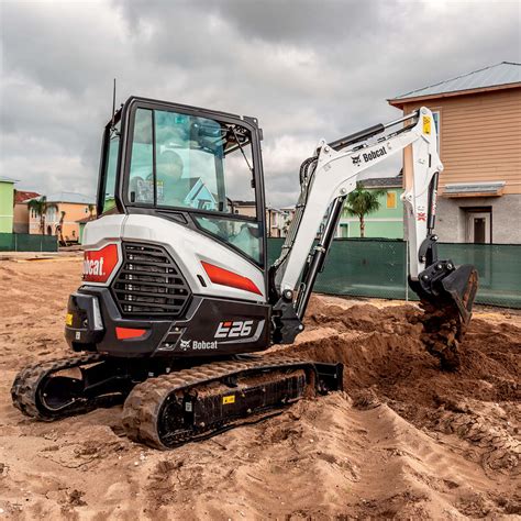 what is the reach of an e-26 mini-excavator|e26 bobcat mini excavator specs.